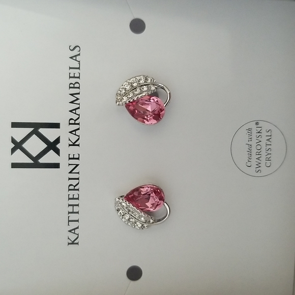 Swarovski crystal earrings and matching necklace - Picture 2 of 4